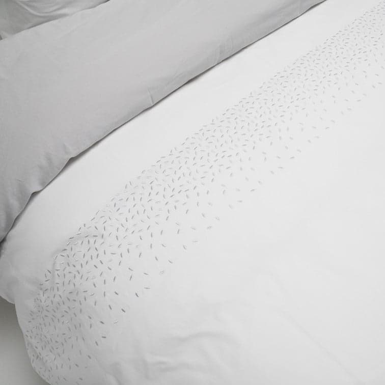 Dommelin Lakenset Chicco Percal - Wit Zilver 160 x 270 cm