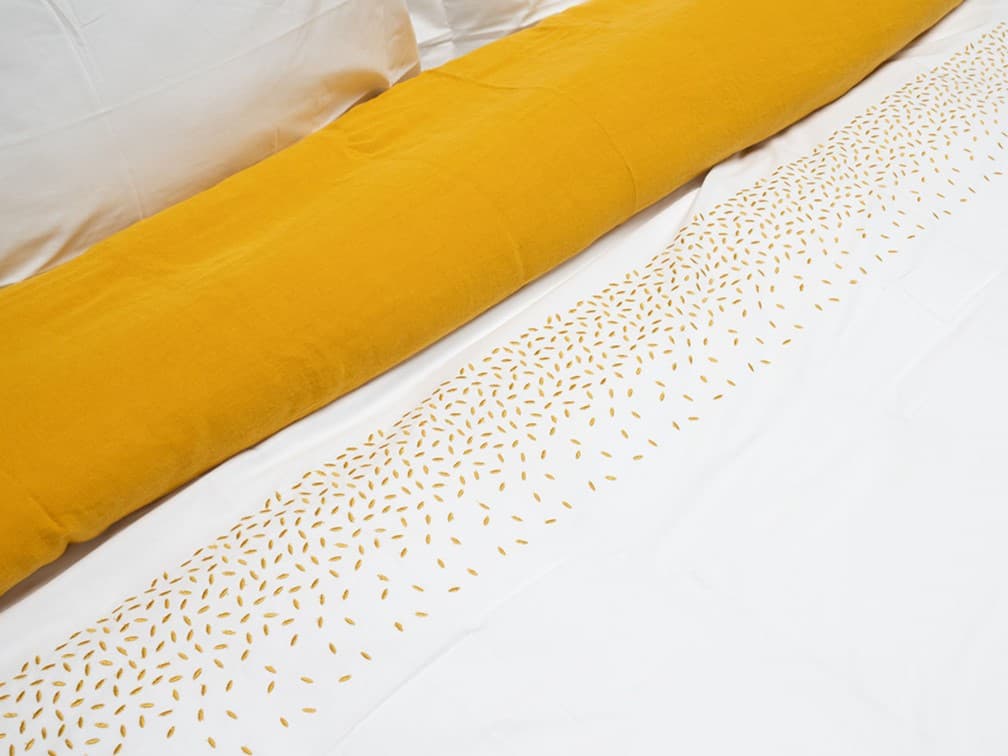 Dommelin Lakenset Chicco Percal - Wit - Goud 200 x 270 cm