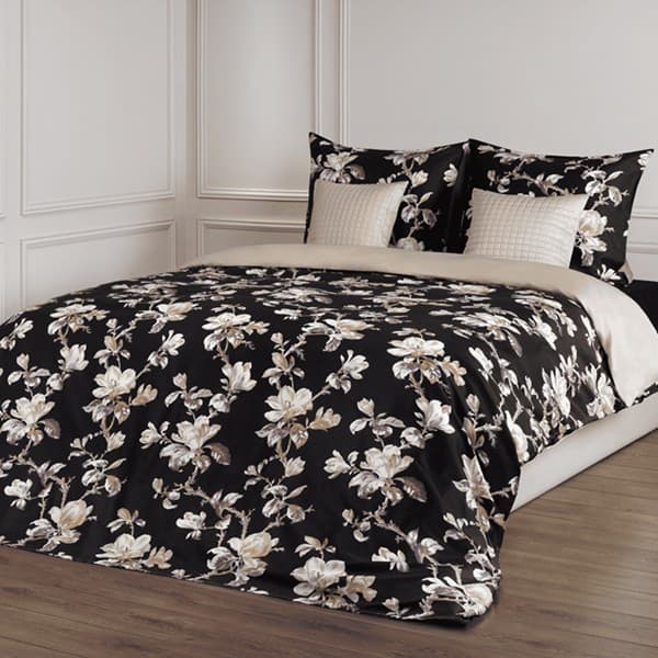 Dommelin Lakenset Magnolia Zwart