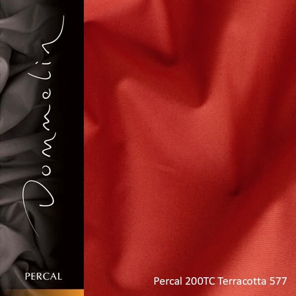 Dommelin Laken Percal 200TC Terracotta