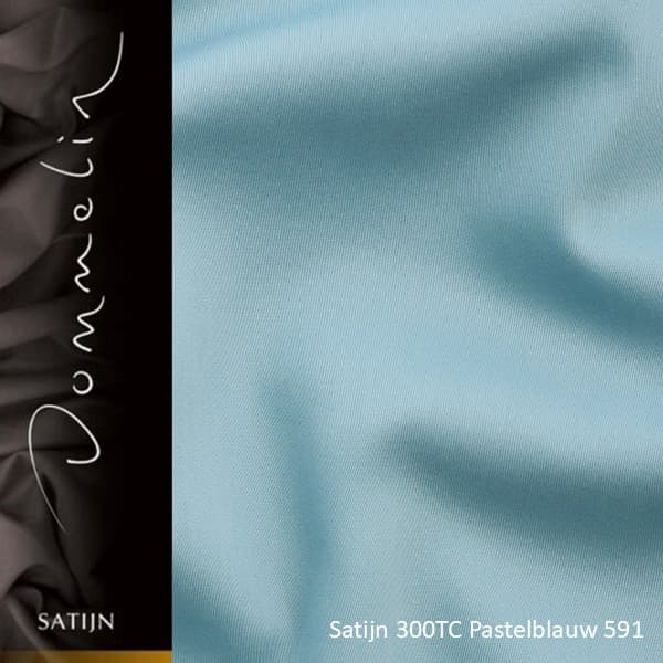 Dommelin Laken Satijn 300TC Pastelblauw